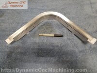 Dynamic CNC Machining - Angled Seal Bar for a Cryovac Machine