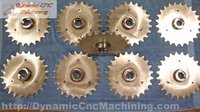 Dynamic CNC Machining - Custom made Stainless Steel Sprockets, No. 100 x 24 tooth Sprocket